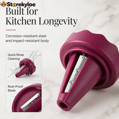 Manual Vegetable Spiralizer and Curler for Rose Flower Carving - Hot Sale