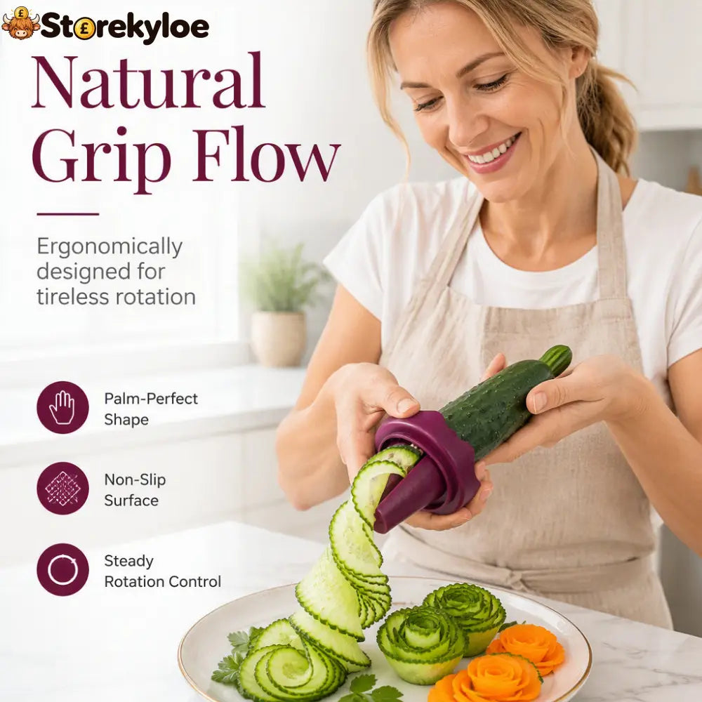 Manual Vegetable Spiralizer and Curler for Rose Flower Carving - Hot Sale