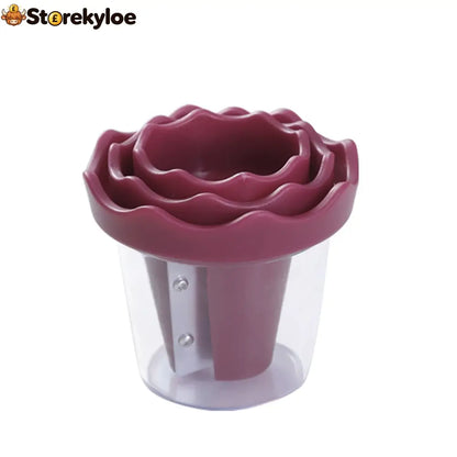 Manual Vegetable Spiralizer and Curler for Rose Flower Carving - rose red / 1 Pc - Hot Sale