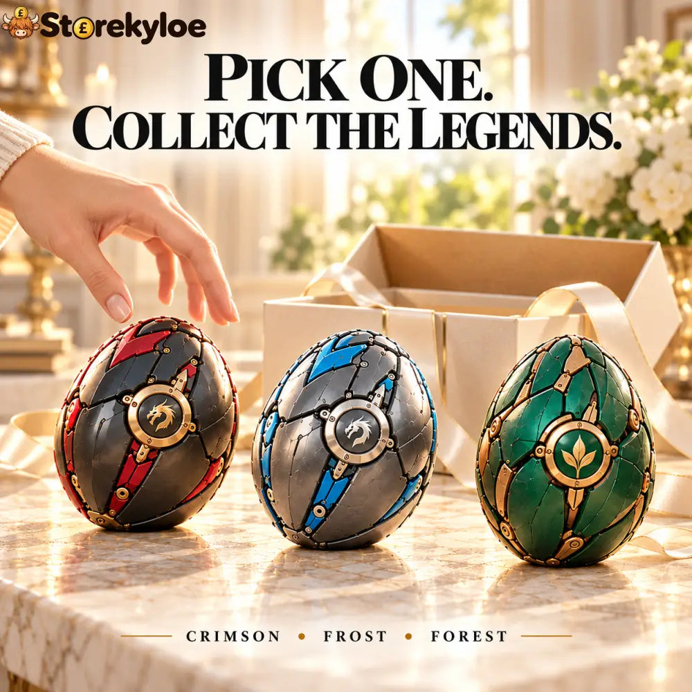 🐉 Mechanical Dragon Egg | Choose Your Legend: Crimson Frost or Emerald🌳