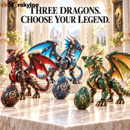 🐉 Mechanical Dragon Egg | Choose Your Legend: Crimson Frost or Emerald🌳