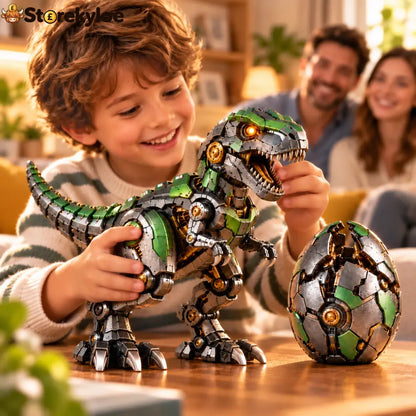 🥳🦖 Mechanical T-Rex Egg – From Mysterious Egg to Mighty Robotic Dinosaur! 🥚⚙️
