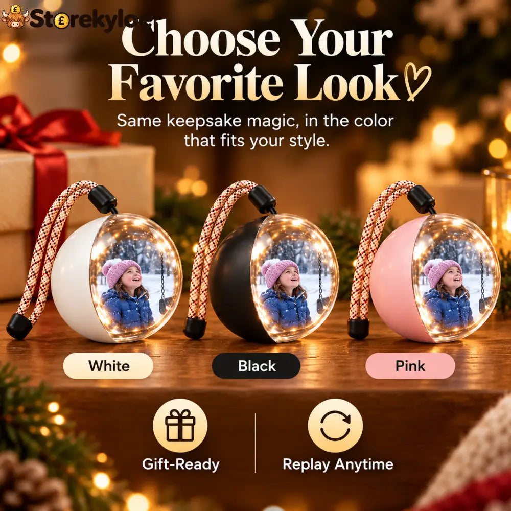 ❤️ Memory Orb ✨ Turn Your Favorite Videos Into a Gift They’ll Treasure - White