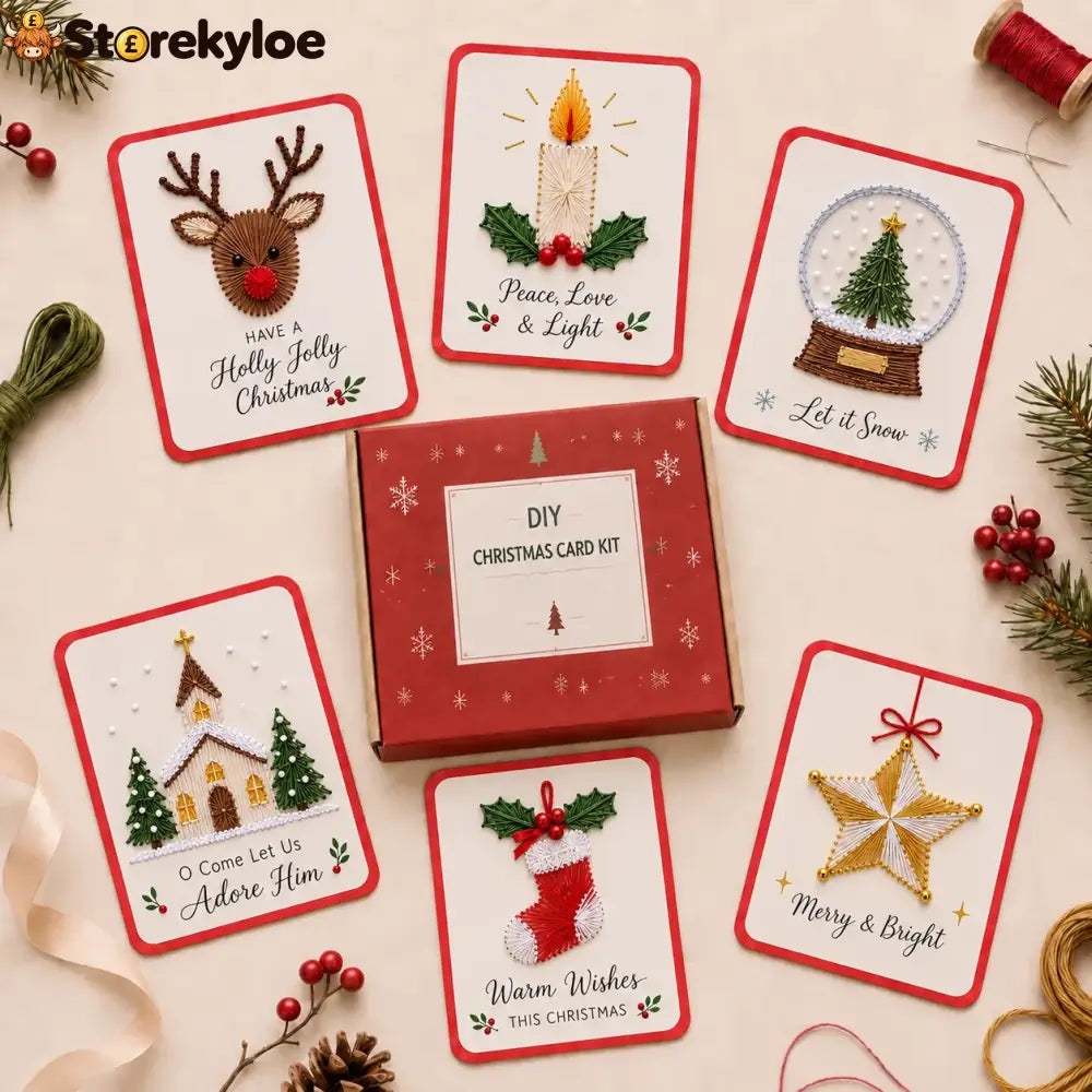 🎄 Merry & Bright Christmas DIY Kit (6 pcs) - E(6PCS)