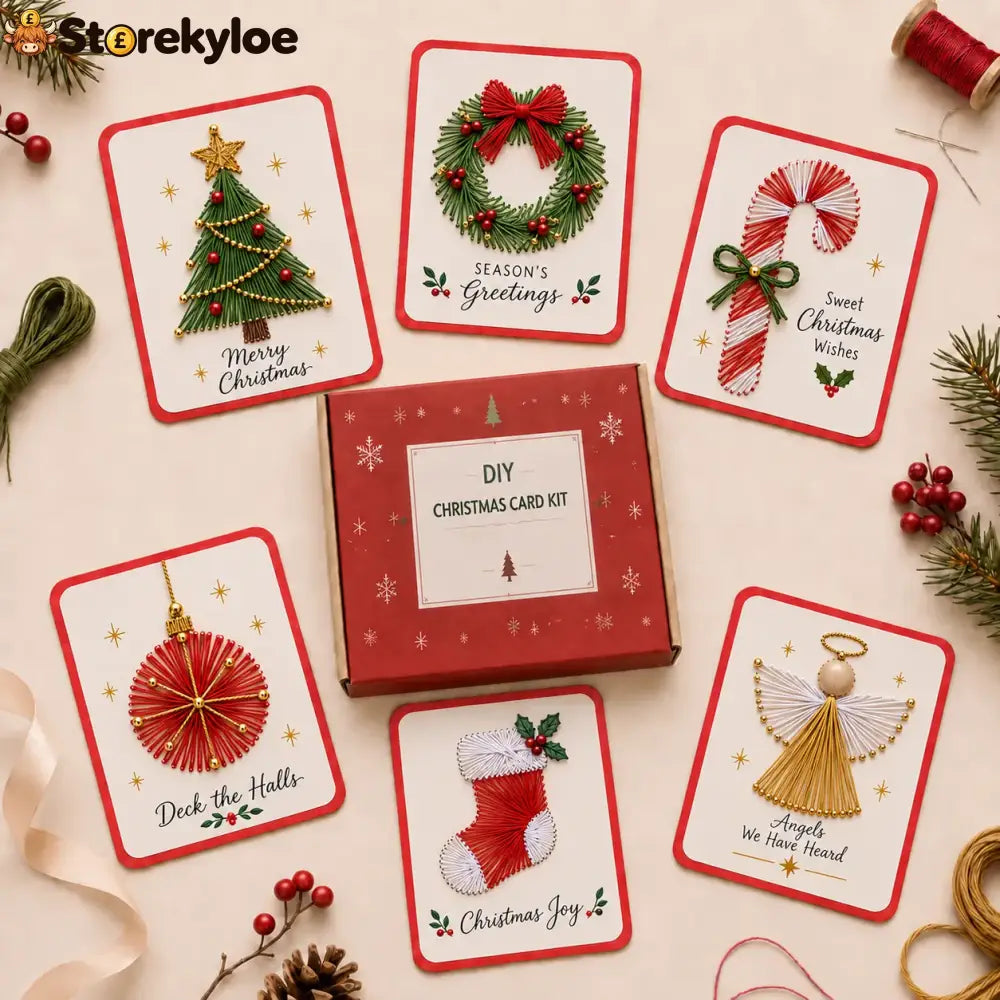 🎄 Merry & Bright Christmas DIY Kit (6 pcs) - F(6PCS)