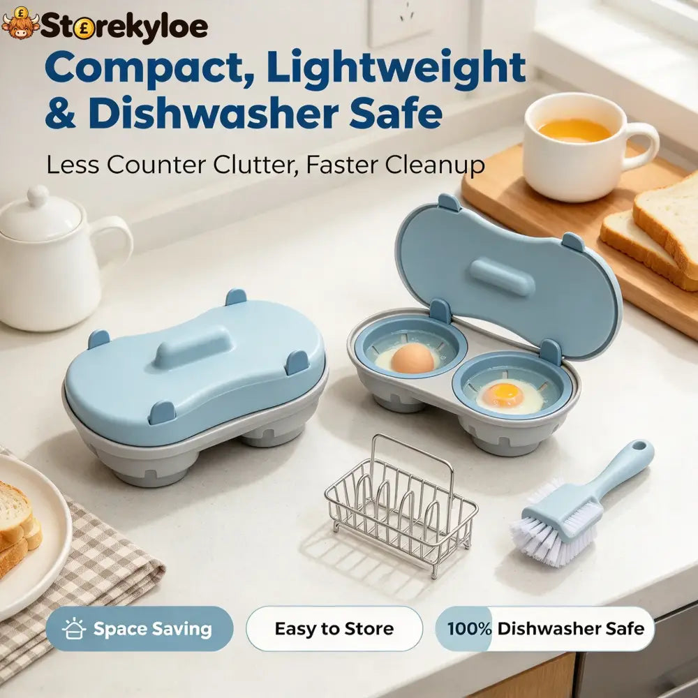 Microwave Egg Poacher Microwave Egg Cooker for 2 Eggs 🍳