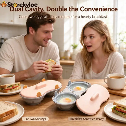 Microwave Egg Poacher Microwave Egg Cooker for 2 Eggs 🍳
