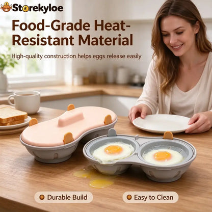 Microwave Egg Poacher Microwave Egg Cooker for 2 Eggs 🍳
