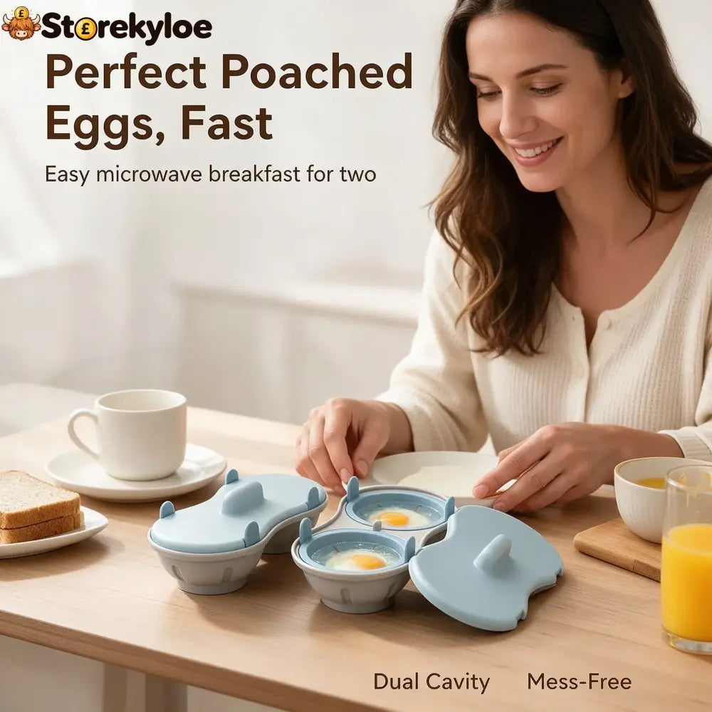 Microwave Egg Poacher Microwave Egg Cooker for 2 Eggs 🍳