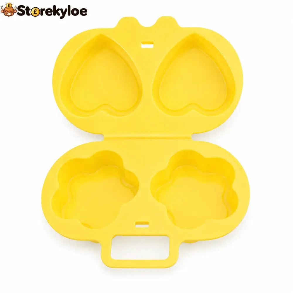 Microwave Egg Poacher with Heart and Flower Shapes