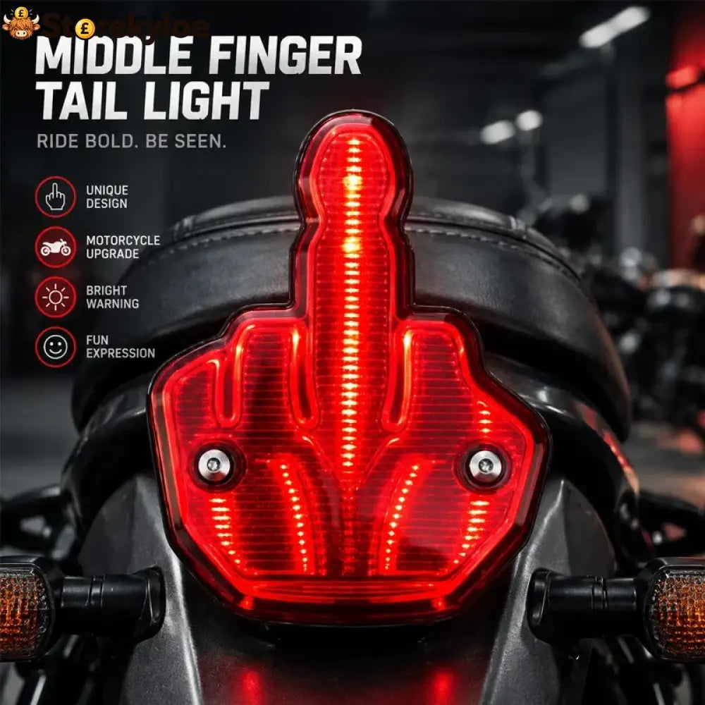 🖕 Middle Finger Rear Light | Cheeky Rebellious Car Vibe