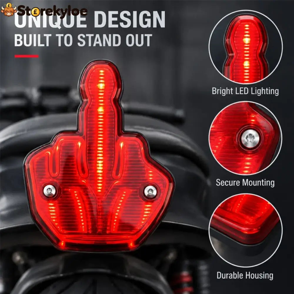 🖕 Middle Finger Rear Light | Cheeky Rebellious Car Vibe