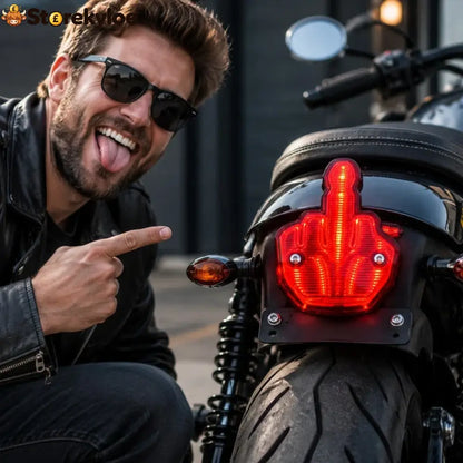 🖕 Middle Finger Rear Light | Cheeky Rebellious Car Vibe