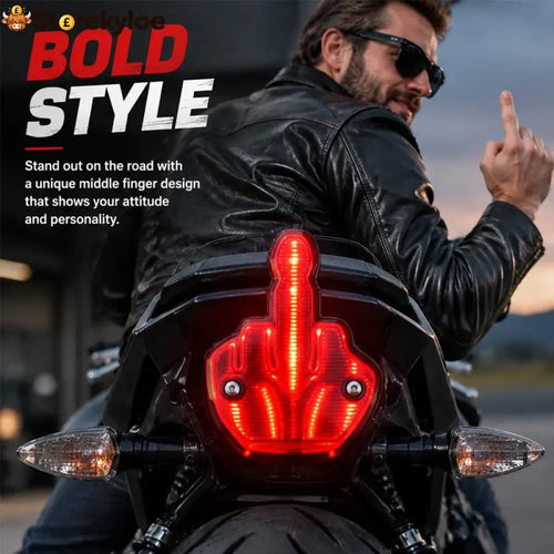 🖕 Middle Finger Rear Light | Cheeky Rebellious Car Vibe