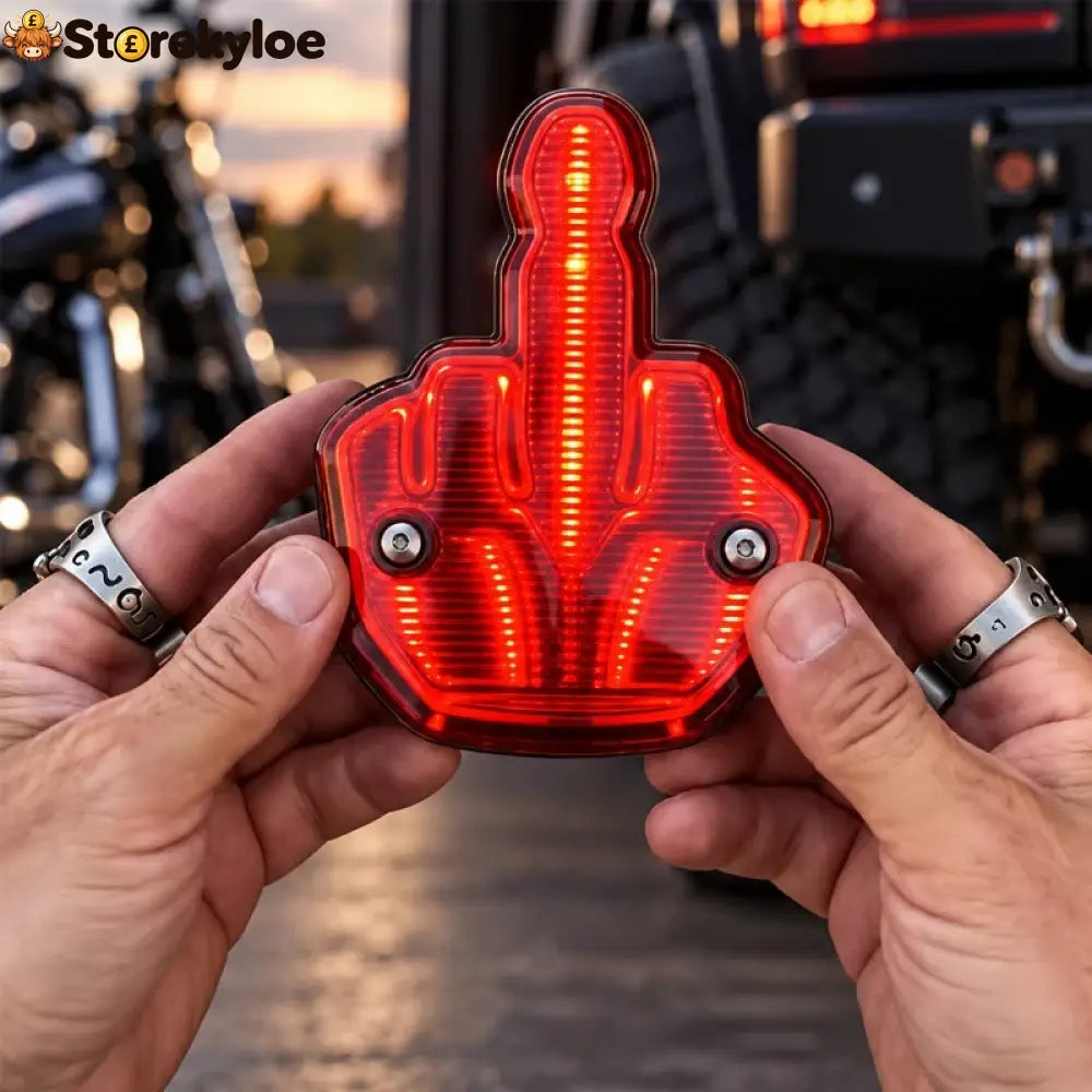 🖕 Middle Finger Rear Light | Cheeky Rebellious Car Vibe - Buy 1