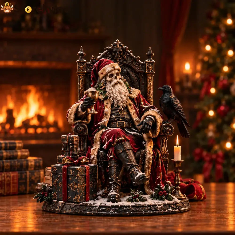 🎄💀 Midnight Carol Gothic Christmas Figurines – 5 Lighted Spooky Holiday Display Styles 👻🕯️ - Old Man