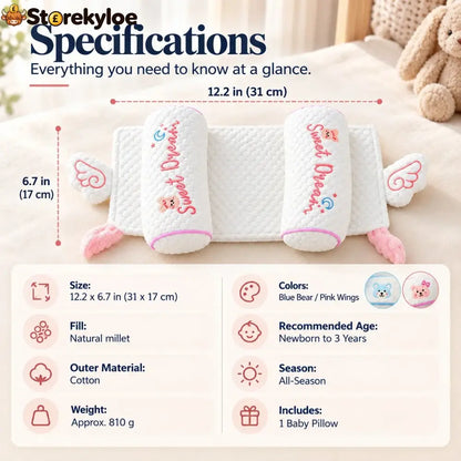 Millet Head-Shaping Pillow for Babies and Toddlers for Correcting Head Asymmetries in Newborns Model 06 – Pillow for