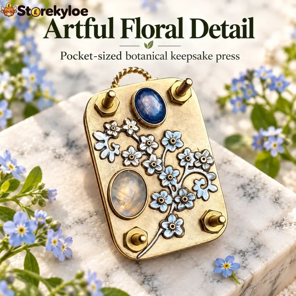 Mini Embossing Tool | Small Portable Pocket-Sized Embosser - Forget-me-not