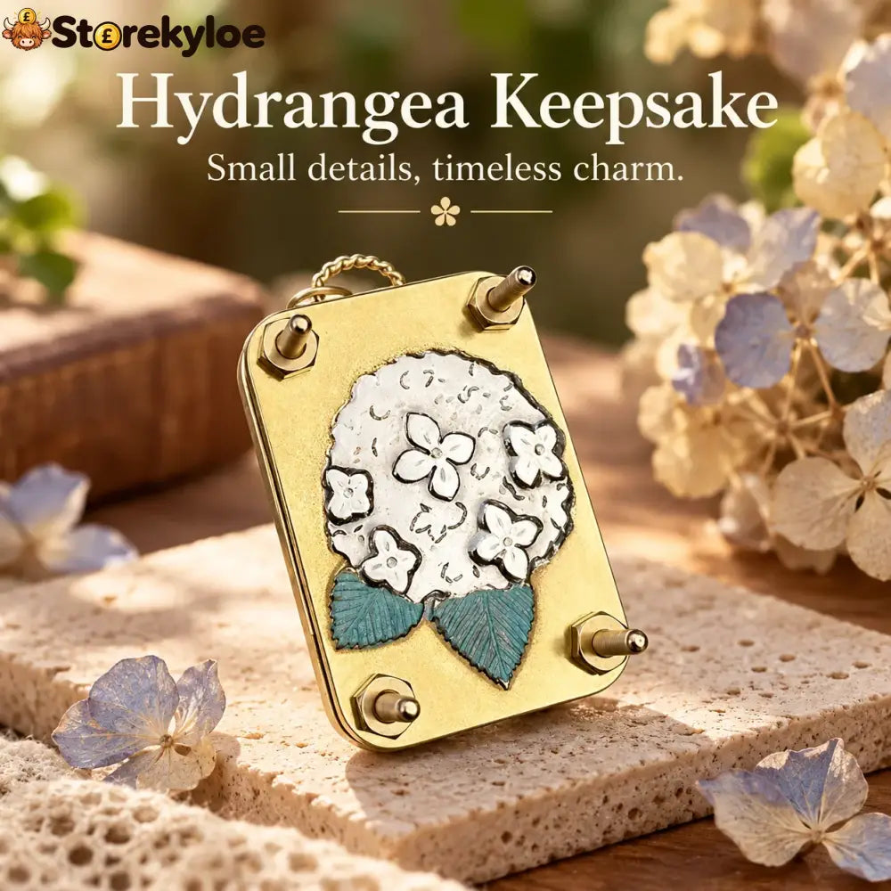 Mini Embossing Tool | Small Portable Pocket-Sized Embosser - Hydrangea