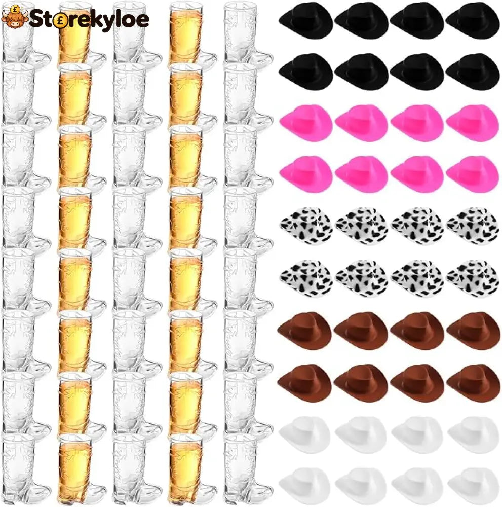 🤠Mini Hat & Boot Shot Glasses Set🎉 - 80 Pcs (40 hats + 40 shots)-Free Shipping - ALL COLLECTIONS