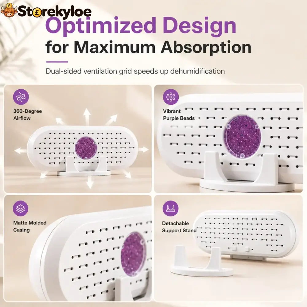 Mini Reusable Household Dehumidifier - White