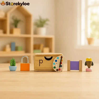 Montessori Phonics Cabinet With 120 Miniature Objects
