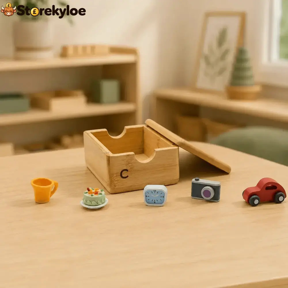 Montessori Phonics Cabinet With 120 Miniature Objects