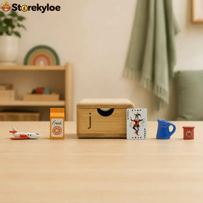 Montessori Phonics Cabinet With 120 Miniature Objects