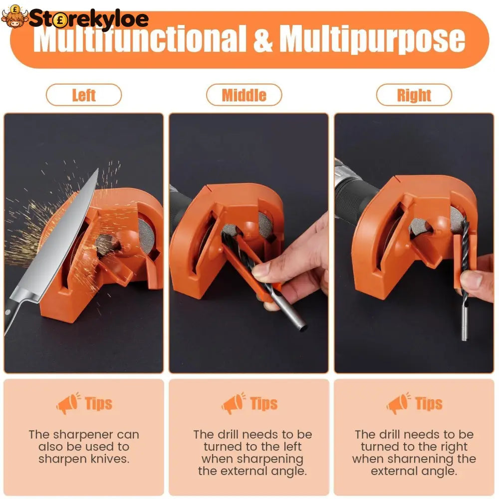 Multi-Function Drill Bit Sharpener