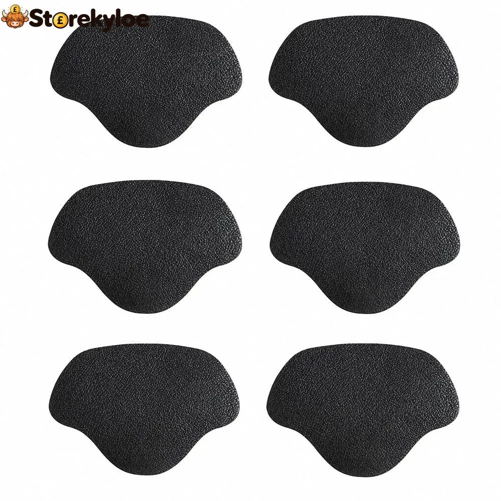 👟multicolor Self-adhesive Microfiber Leather Patch (6-pack) - Black