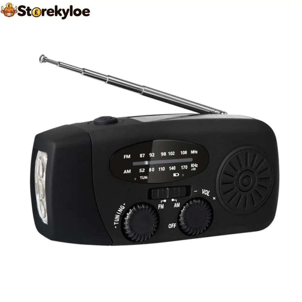 Multifunctional Portable Solar Emergency Radio – Power Bank Hand Crank & Weather Alert for Outdoor & Crisis