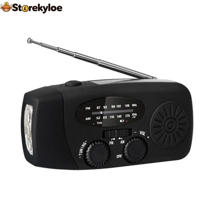 Multifunctional Portable Solar Emergency Radio – Power Bank Hand Crank & Weather Alert for Outdoor & Crisis