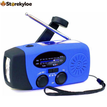 Multifunctional Portable Solar Emergency Radio – Power Bank Hand Crank & Weather Alert for Outdoor & Crisis