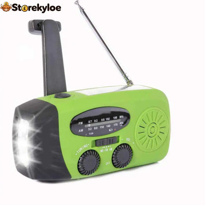 Multifunctional Portable Solar Emergency Radio – Power Bank Hand Crank & Weather Alert for Outdoor & Crisis
