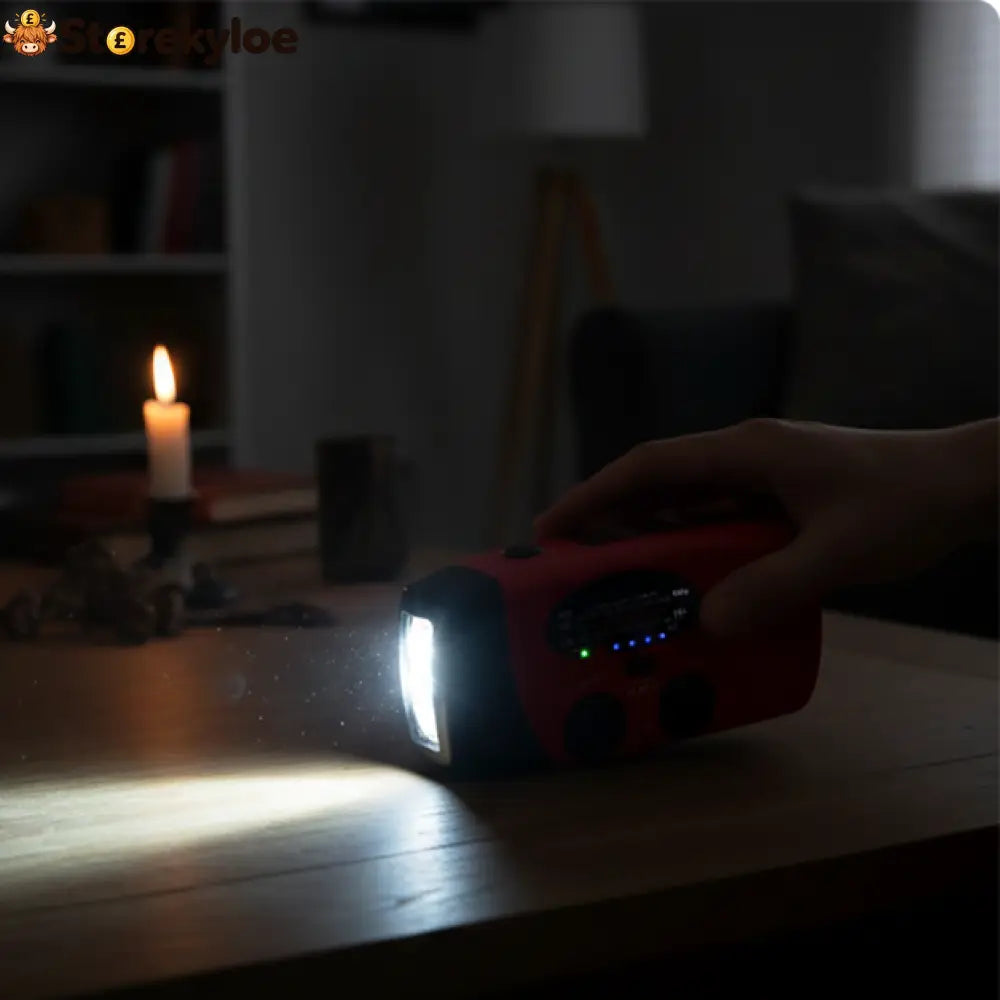 Multifunctional Portable Solar Emergency Radio – Power Bank Hand Crank & Weather Alert for Outdoor & Crisis