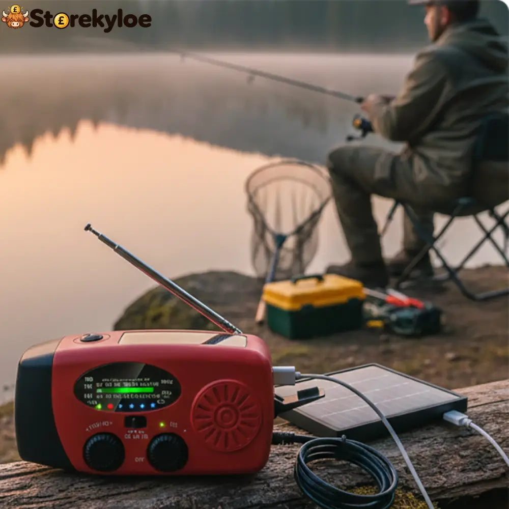 Multifunctional Portable Solar Emergency Radio – Power Bank Hand Crank & Weather Alert for Outdoor & Crisis