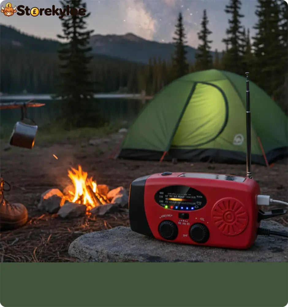 Multifunctional Portable Solar Emergency Radio – Power Bank Hand Crank & Weather Alert for Outdoor & Crisis