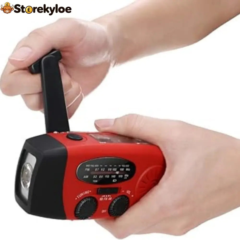 Multifunctional Portable Solar Emergency Radio – Power Bank Hand Crank & Weather Alert for Outdoor & Crisis