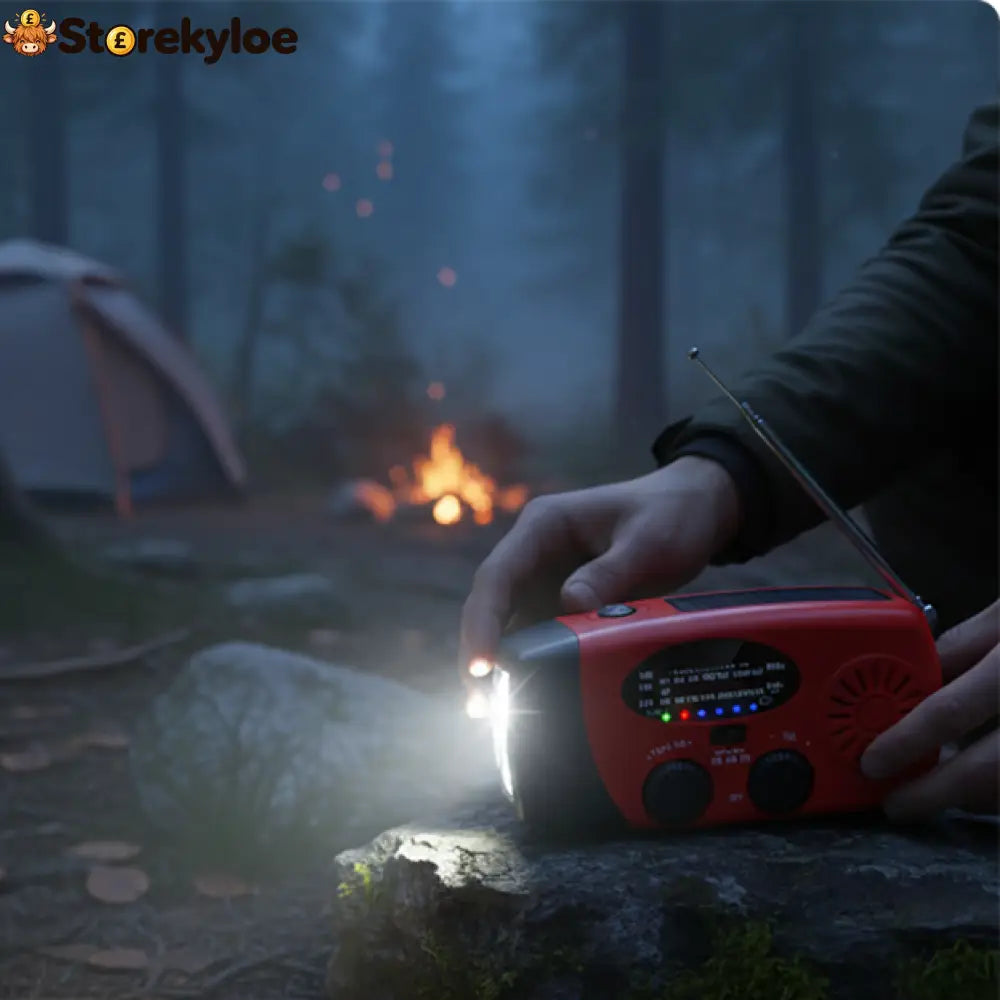 Multifunctional Portable Solar Emergency Radio – Power Bank Hand Crank & Weather Alert for Outdoor & Crisis