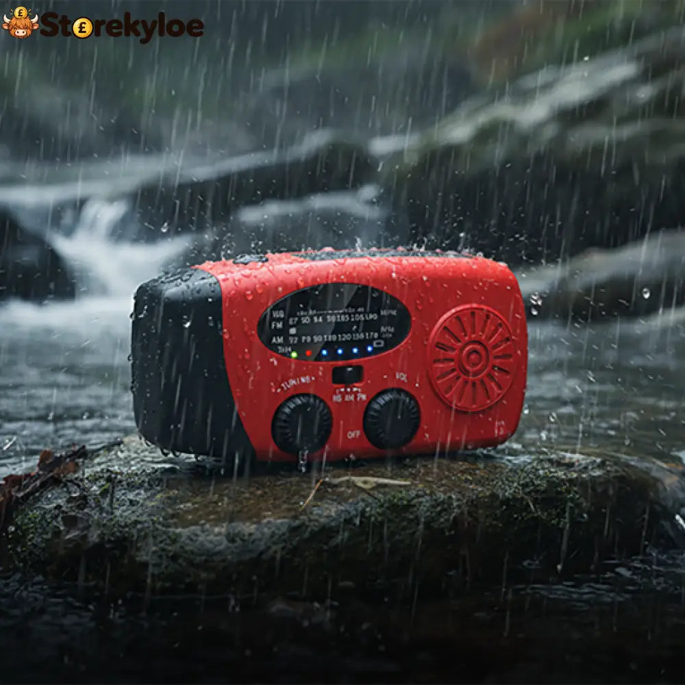 Multifunctional Portable Solar Emergency Radio – Power Bank Hand Crank & Weather Alert for Outdoor & Crisis