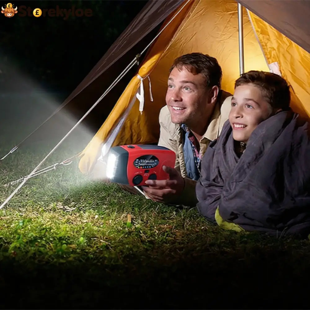 Multifunctional Portable Solar Emergency Radio – Power Bank Hand Crank & Weather Alert for Outdoor & Crisis