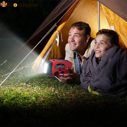 Multifunctional Portable Solar Emergency Radio – Power Bank Hand Crank & Weather Alert for Outdoor & Crisis