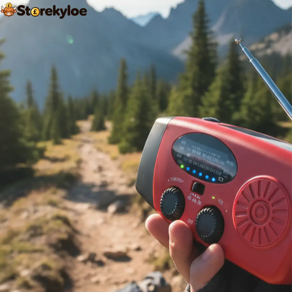Multifunctional Portable Solar Emergency Radio – Power Bank Hand Crank & Weather Alert for Outdoor & Crisis
