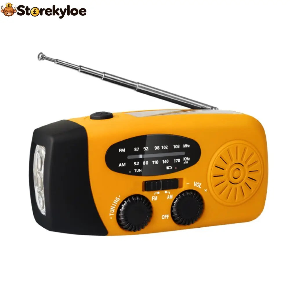 Multifunctional Portable Solar Emergency Radio – Power Bank Hand Crank & Weather Alert for Outdoor & Crisis