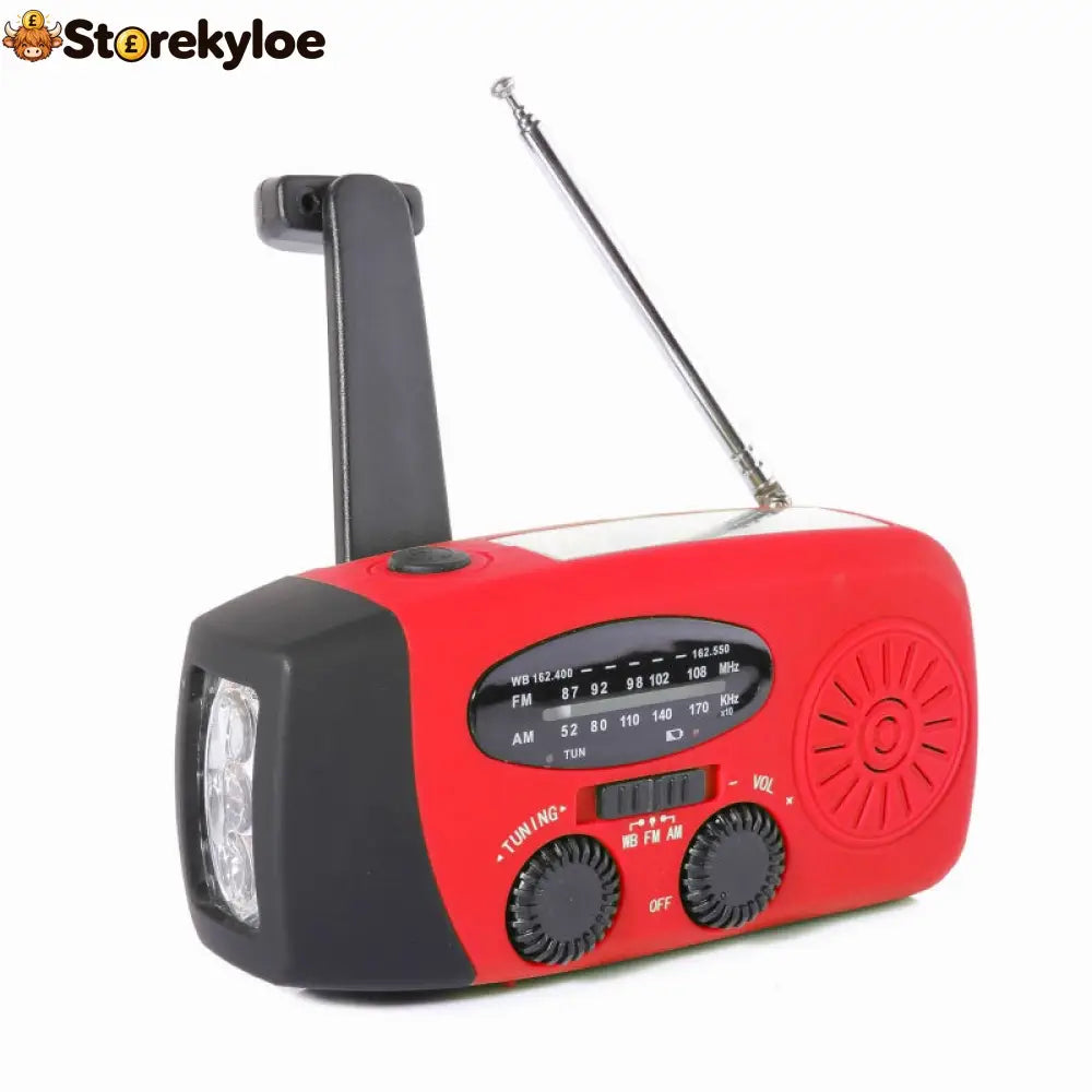Multifunctional Portable Solar Emergency Radio – Power Bank Hand Crank & Weather Alert for Outdoor & Crisis