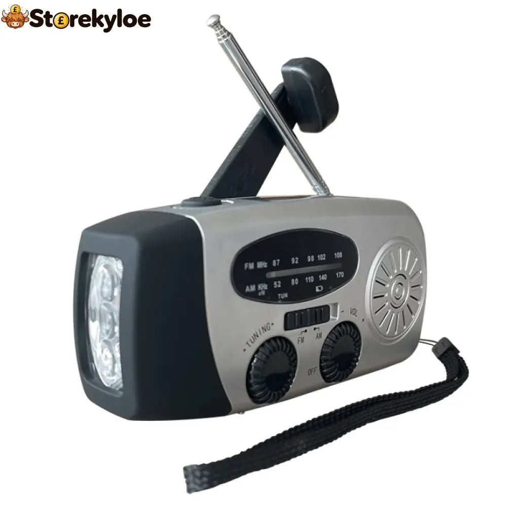 Multifunctional Portable Solar Emergency Radio – Power Bank Hand Crank & Weather Alert for Outdoor & Crisis