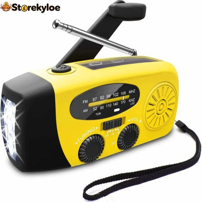 Multifunctional Portable Solar Emergency Radio – Power Bank Hand Crank & Weather Alert for Outdoor & Crisis