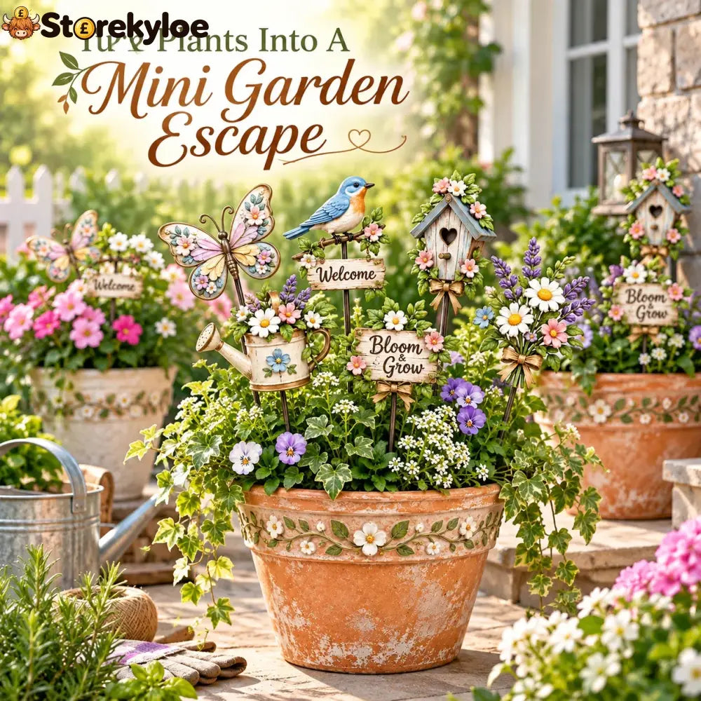My Little Cottage Garden Diy Pot Stake Kit