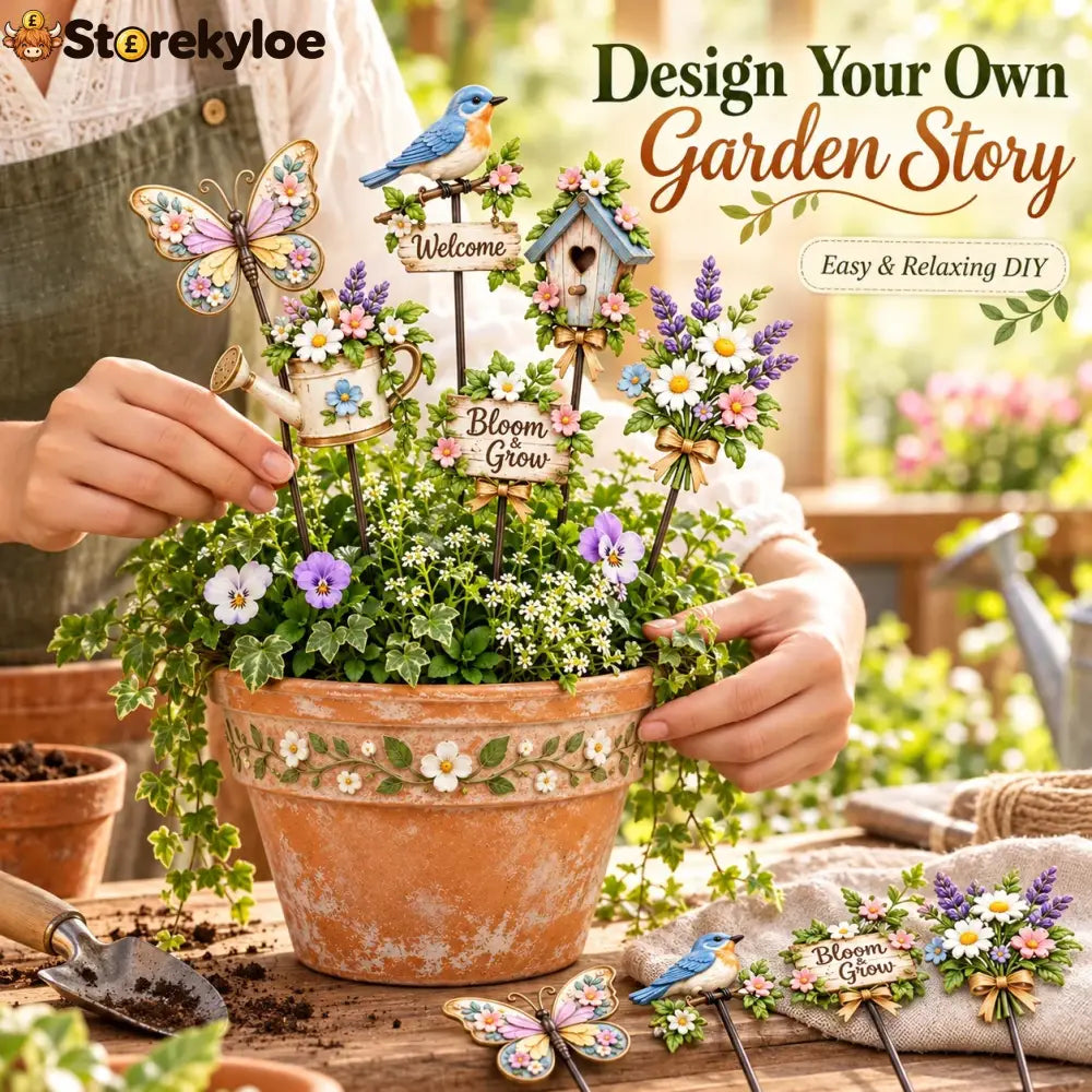 My Little Cottage Garden Diy Pot Stake Kit