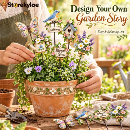My Little Cottage Garden Diy Pot Stake Kit